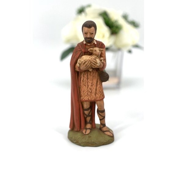 Handmade Ceramic Christmas Nativity Figurine 8 Piece Set Mary Joseph Jesus *SEE* - Picture 7 of 12